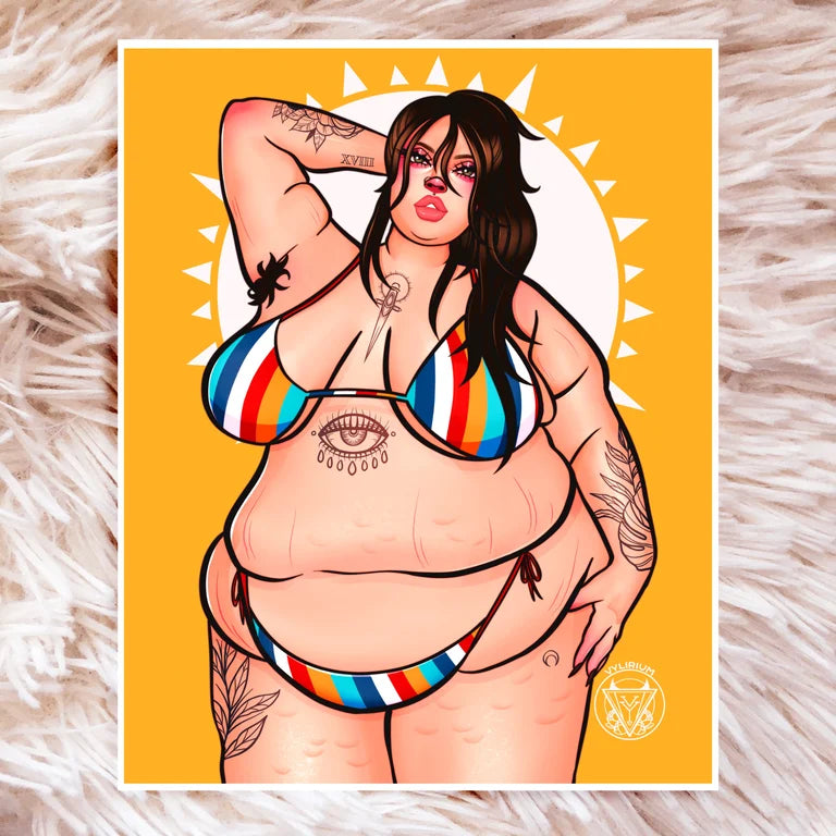 Bikini Body Art Print