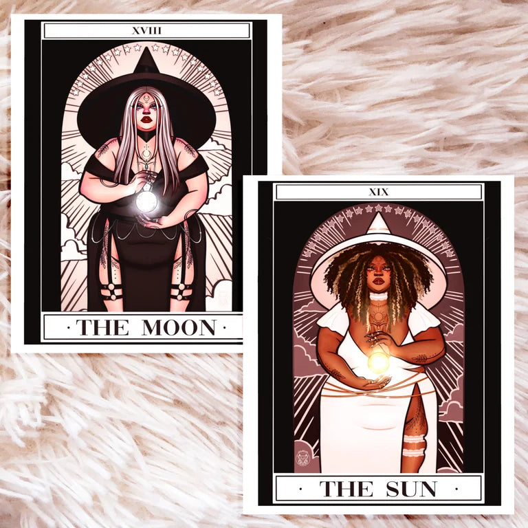 The Moon and The Sun Art Prints