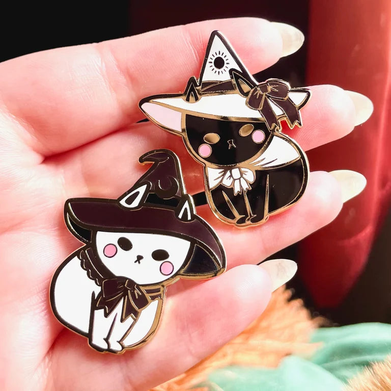 Cat Witches Enamel Pins