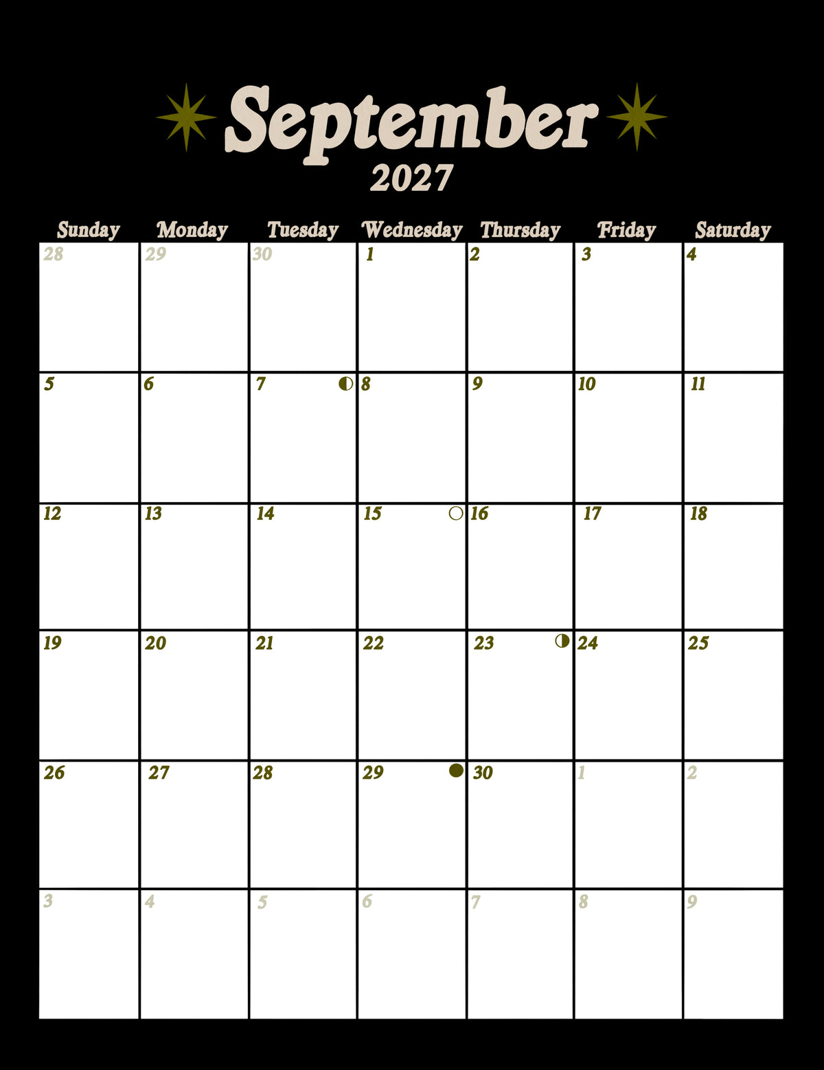 PREORDER 2027 Wall Calendar