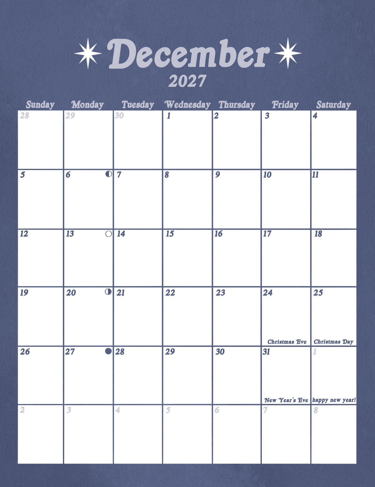 PREORDER 2027 Wall Calendar