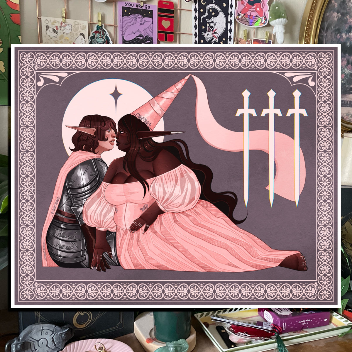 The Princess and the Knight Art Print