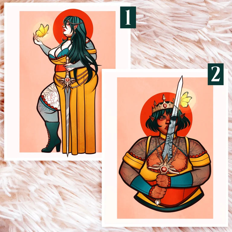 Sword Girlies Art Prints