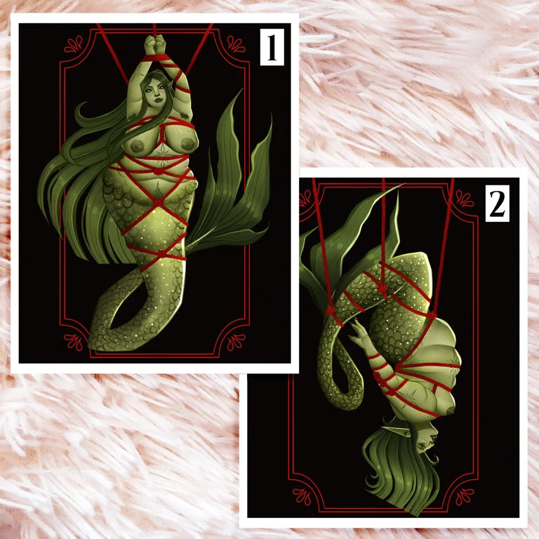 Shibari Mermaid Art Prints