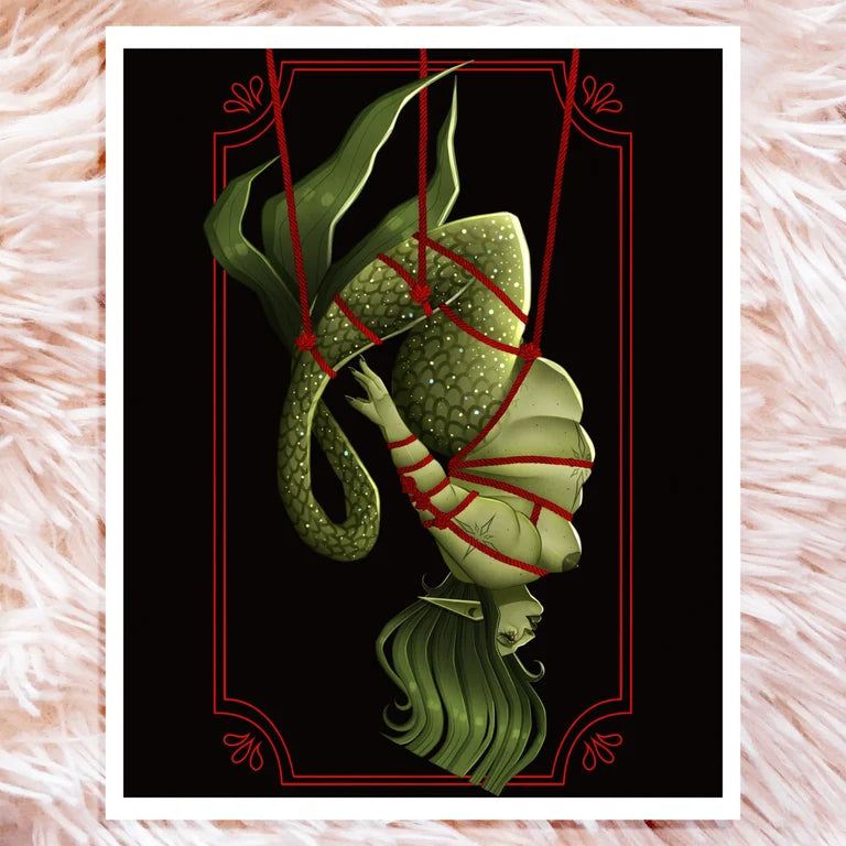 Shibari Mermaid Art Prints