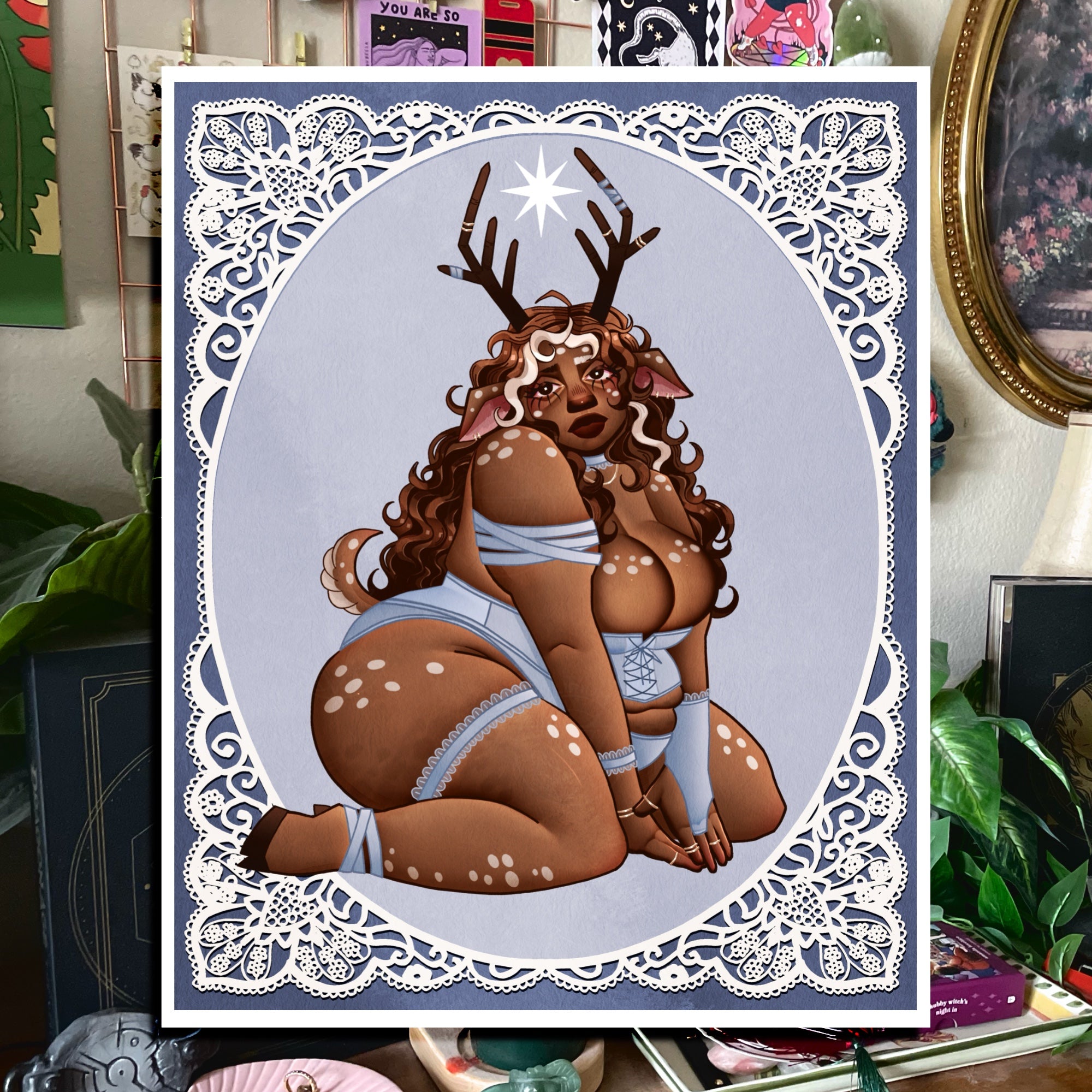 Doe-eyed Art Print
