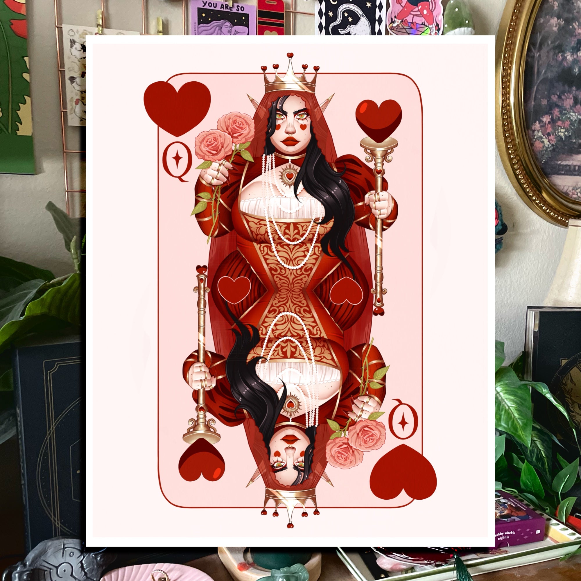 Queen of Hearts Art Print