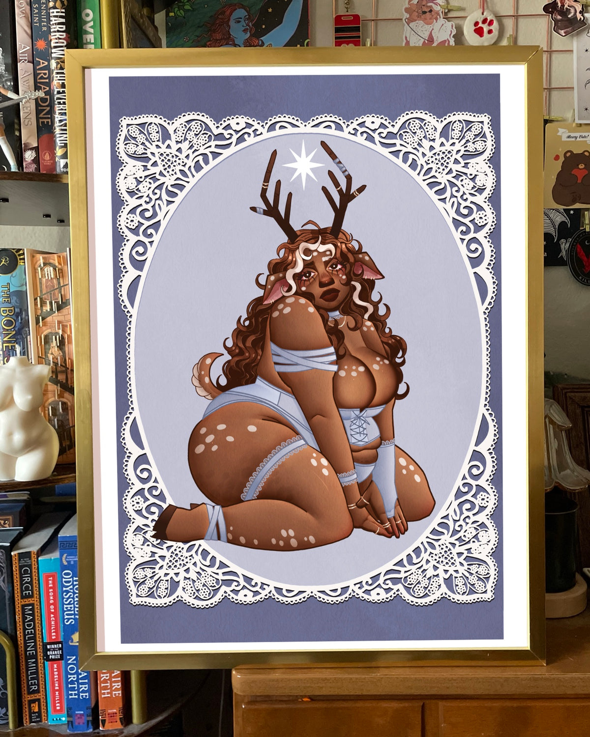 Doe-Eyed Large Art Print