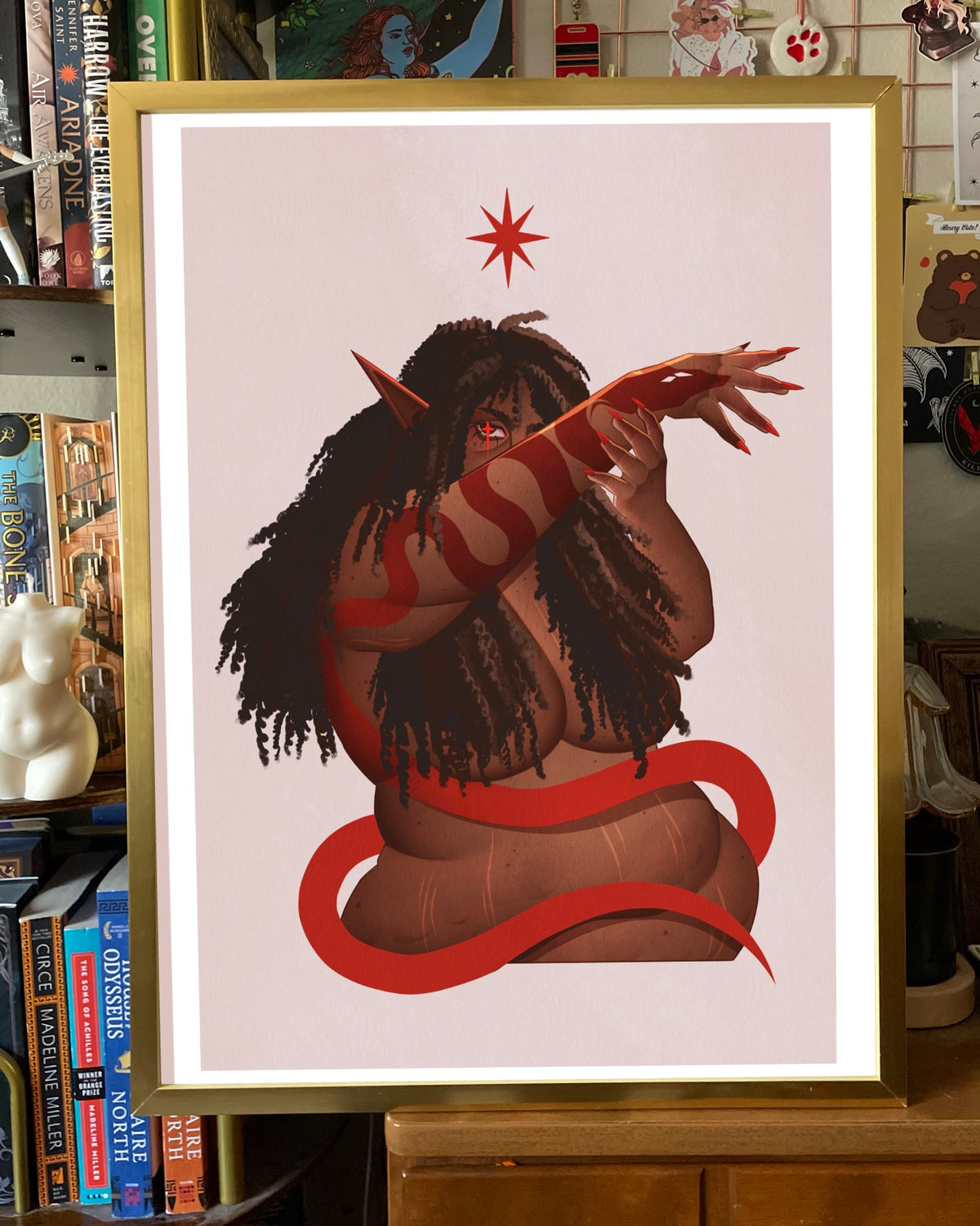 Serpent Summoner Large Art Print