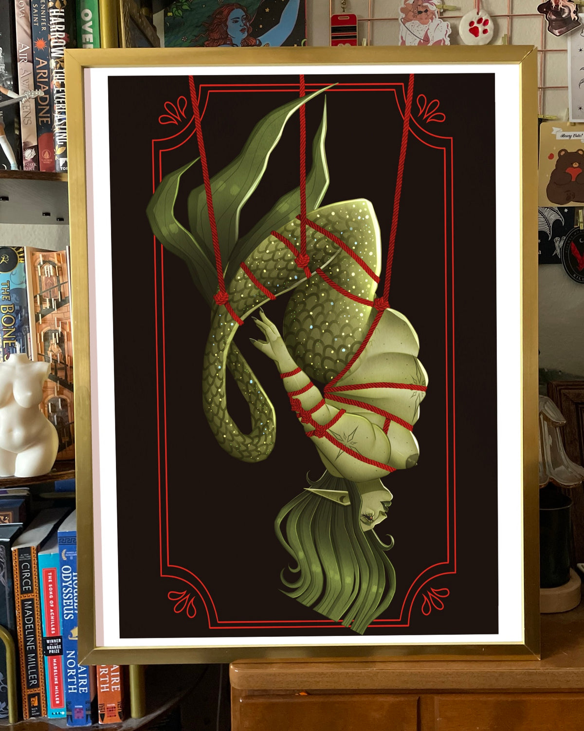 Shibari Mermaid II Large Art Print