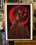 Crimson Moon Large Art Print