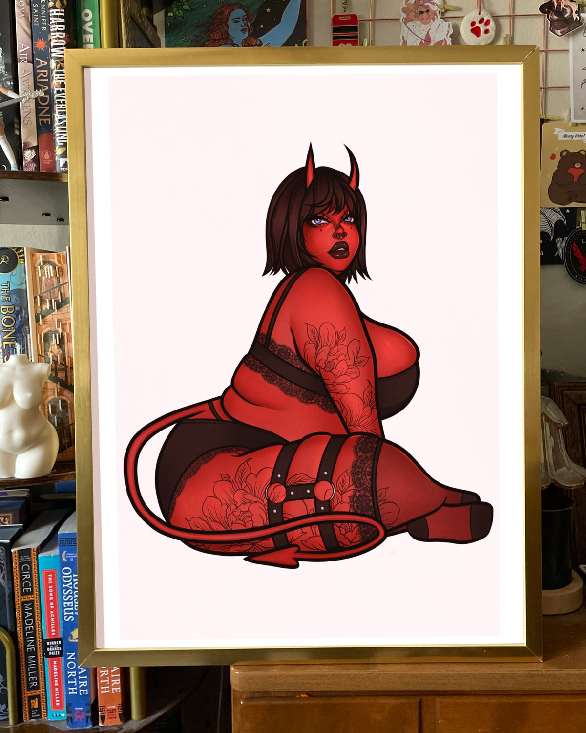 Demon Girl Large Art Print
