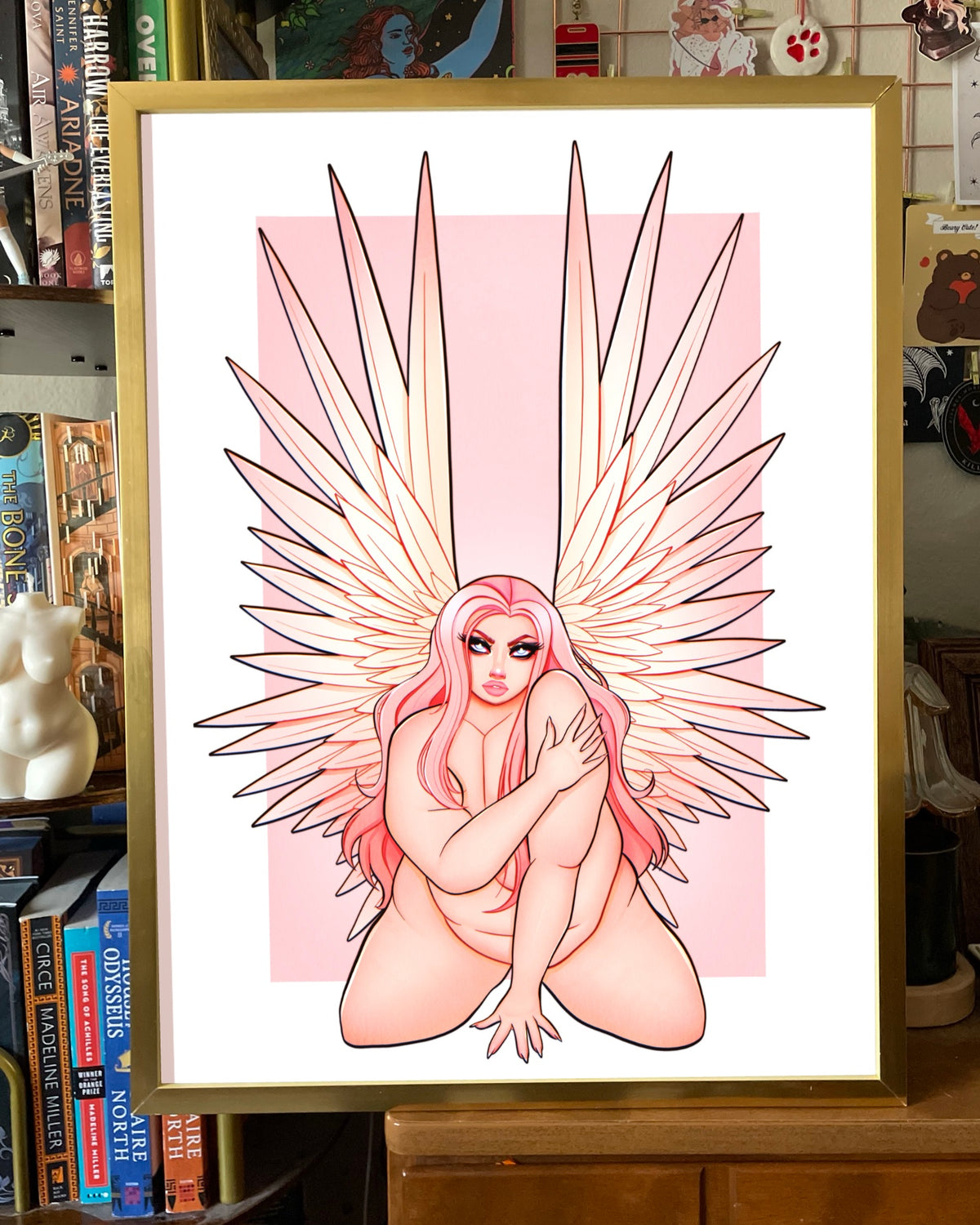 Pink Angel Large Art Print