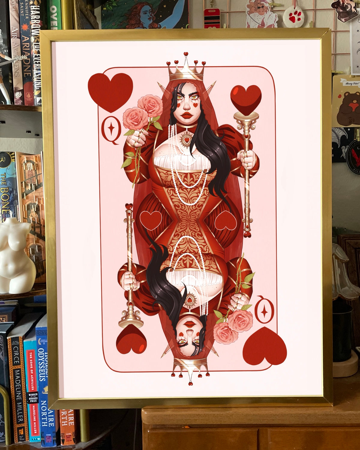Queen of Hearts Large Art Print