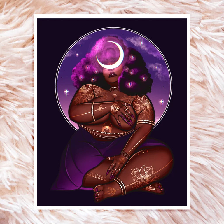 Moon Goddess II Art Print
