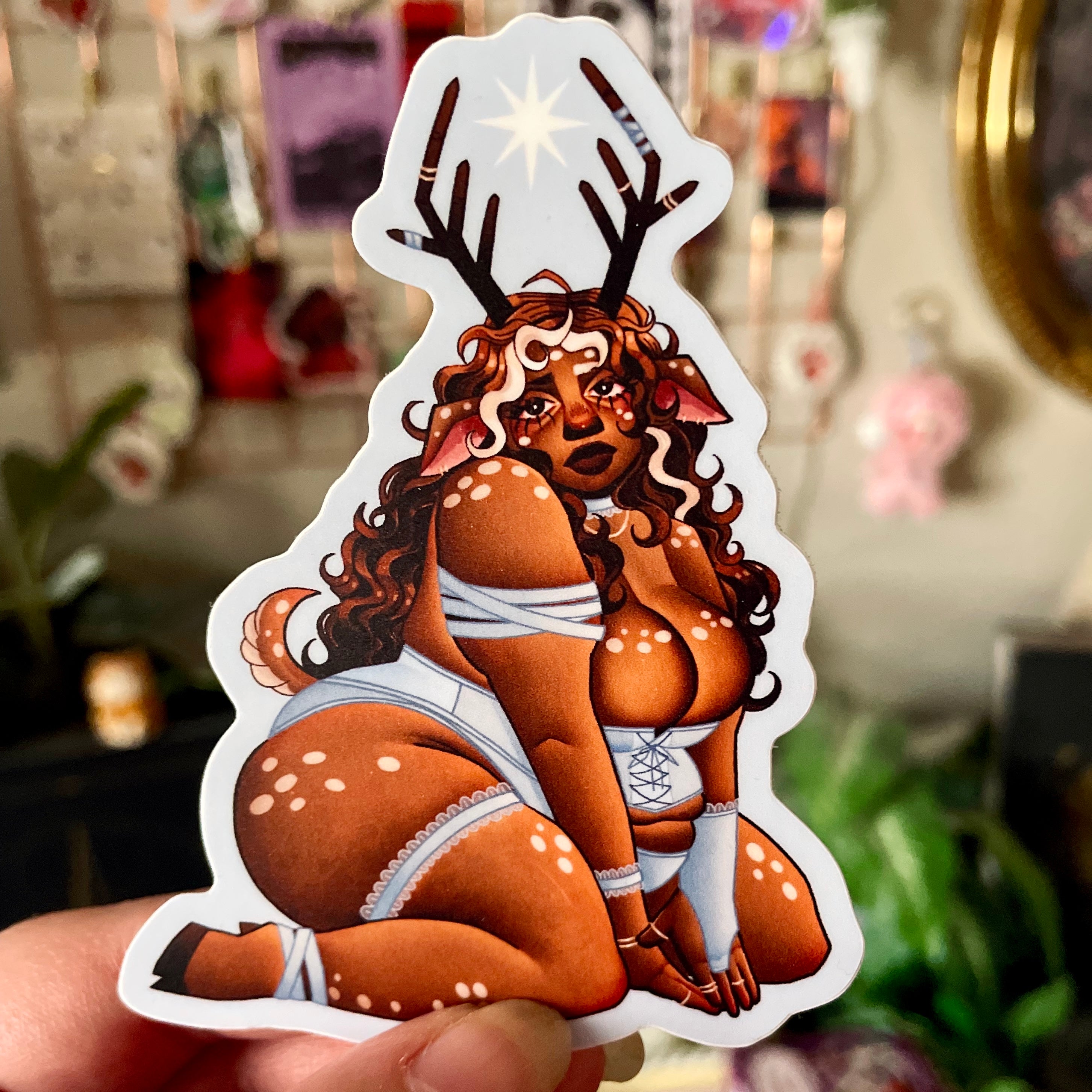 Doe-Eyed Sticker
