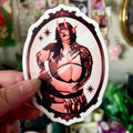 Pink Demon Girl Stickers